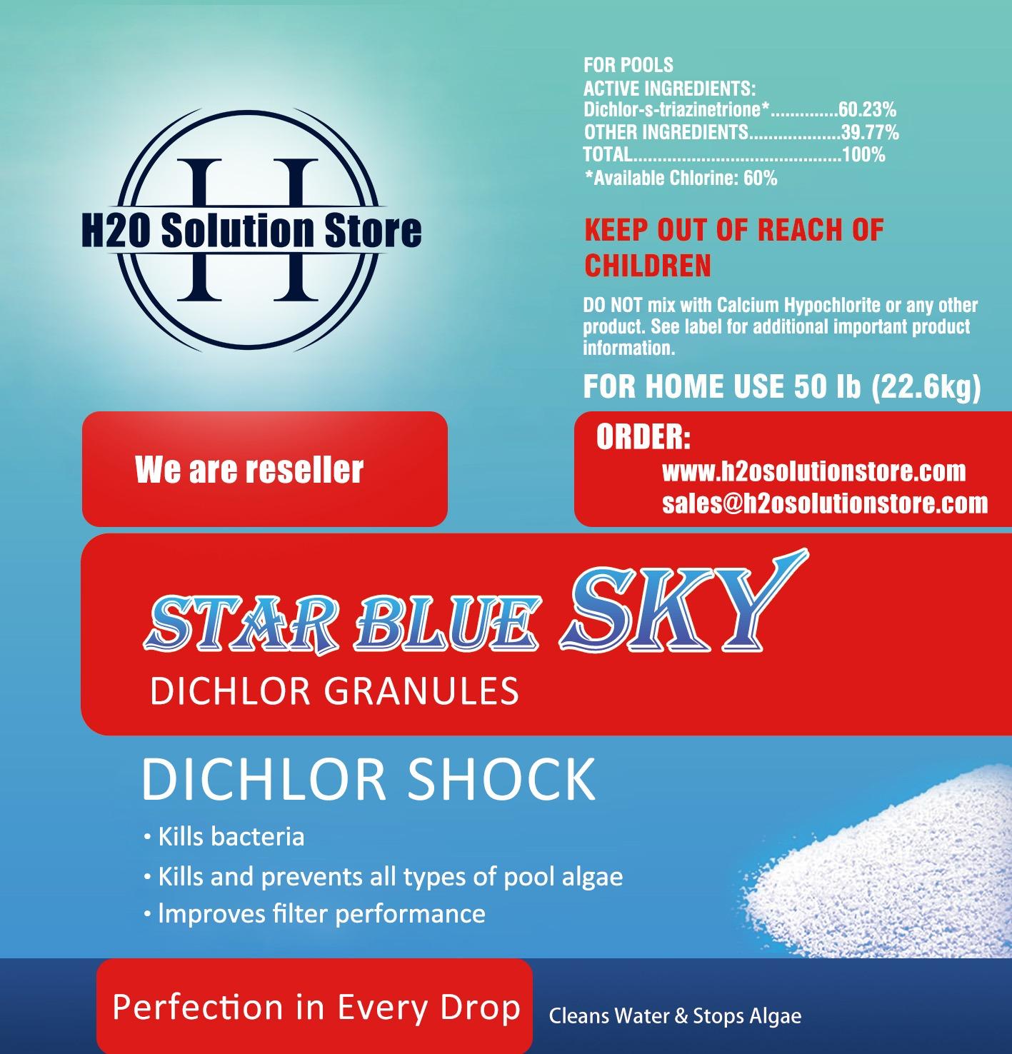 H2O Sodium Dichlor 60% Granular