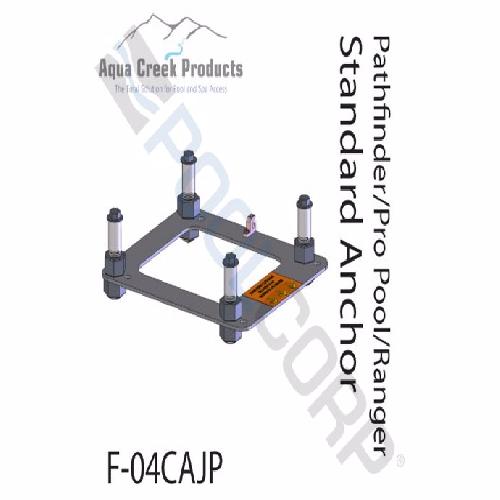 Aqua Creek Products F-04CAJP Standard Anchor Assembly Kit For Pathfinder; Pro Pool; Ranger Pool Lifts