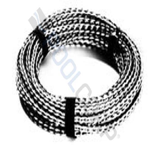 American Granby BPR38-5 BPR Series Braided Pool Rope; 3/8 Inch x 500 ft; Polypropylene; Blue/White