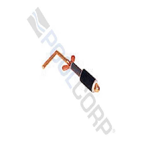 Anderson Manufacturing 845 Closed Hook Plug with 90 Degree Handle for 1-1/2" Pipe; 1.5"; Brass; 40/Case
