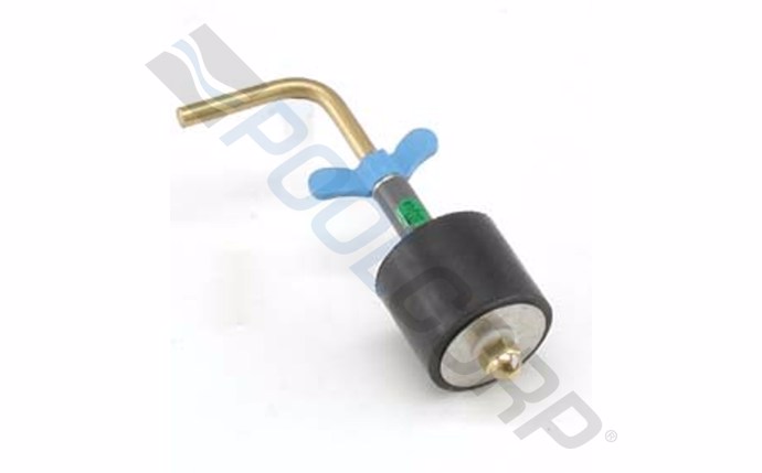 Anderson Manufacturing 855 Closed Hook Plug with 90 Degree Handle for 2" Pipe; 1.87"; Brass; 40/Case