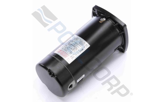 Century(R) SQ1072 Square Flange Full-Rated Two-Compartment Pool Filter Motor; 0.75 HP; 3450 RPM; 115/230 V; 48Y; Threaded Shaft