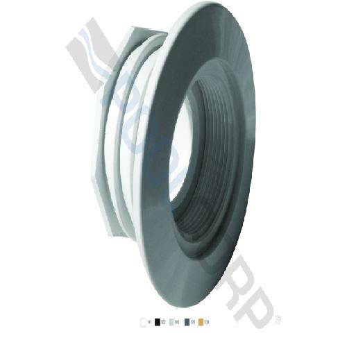 AquaStar Pool Products ES1022WB05 Large Wall Fitting with Water Stop; 1-1/2 Inch FPT; UV-Resistant ABS; Dark Gray