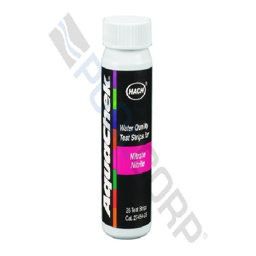 Hach 641426E AquaChek(R) Test Strip; Nitrate/Nitrite Testing; Pink; 25 Strips/Bottle; 6 Bottles/Case