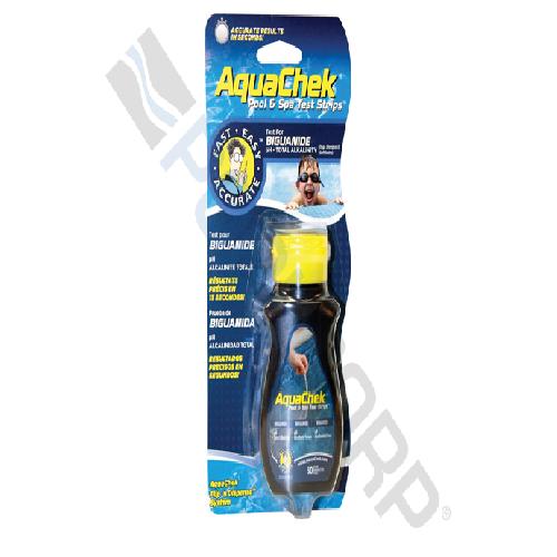 Hach 561625A AquaChek(R) Test Strip; Biguanide/Total Alkalinity/pH Testing; Blue; 25 Strips/Bottle; 12 Blister Cards/Case