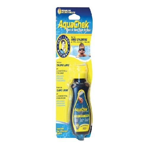Hach 511244A AquaChek(R) 4-In-1 Test Strip; Total Chlorine/Total Bromine/Free Chlorine Testing; Yellow; 160/Case
