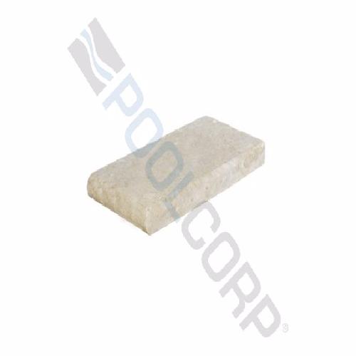 Atlantic Stone Source; 2211612PC2 Coping; Ivory Tumbled; 6 x 12 Inch; 5 cm Thick