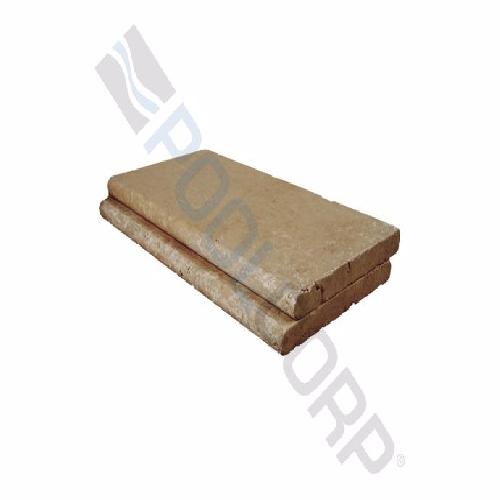 Atlantic Stone Source; 22511224PC2 Pool Coping; Walnut Tumbled; 12 x 24 Inch; 2 Inch Thick