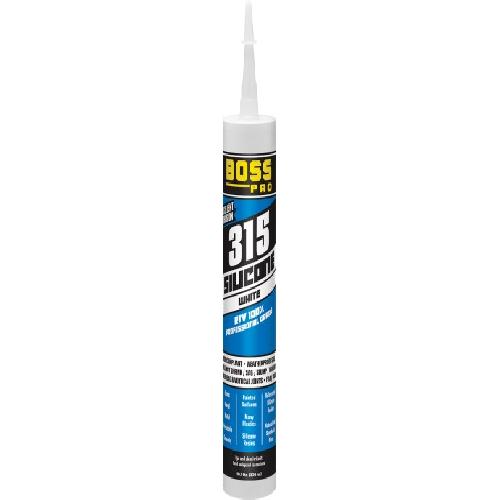 Soudal Accumetric 01000CL12-BC BOSS(R) 315 RTV 100% Silicone Sealant; 3 oz; Clear; 12/Case