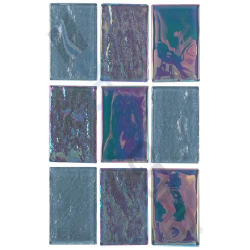 NPT TILE; EQX-OBSIDIAN2X2 Tile; Black Steel Design; 2 Inch x 2 Inch; 1 sq-ft/Sheet; 15 sq-ft/Case
