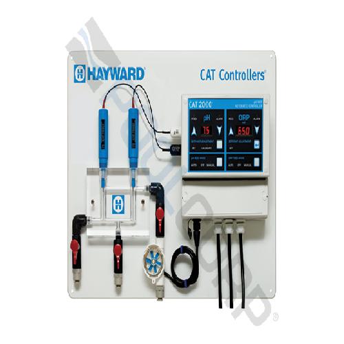 Hayward CAT-PP2000 CAT 2000(R) Commercial Automated Professional Package pH and ORP Controller and Sensor; Glass-Filled Polycarbonate Enclosure; 120/230 VAC (Input/Output)