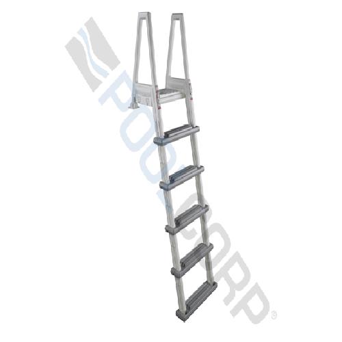 Confer Plastics; 6000X Adjustable Heavy-Duty In-Pool Ladder with Barrier; 300 lb; Plastic; Beige