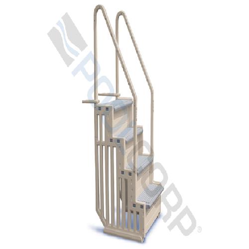 Confer Plastics; STEP-1X; Pool Ladders and Steps; Pool Steps; Confer In Pool Step; For above ground pools with flat bottoms