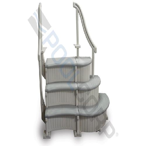 Confer Plastics; CCX-ADD Curved Add-On Unit for In-Ground/Above Ground Pools; Plastic; Beige