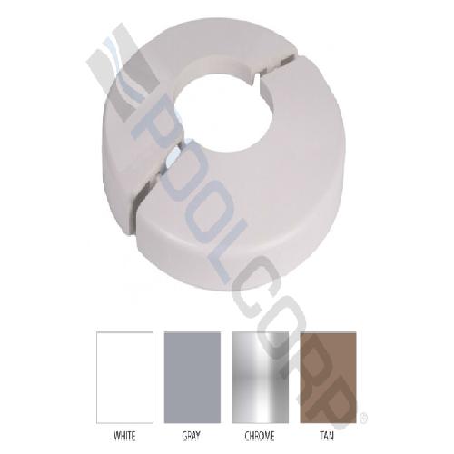 CMP 25572-202-000 Clip On Ladder Escutcheon For 1.9 Inch OD Rails; Chrome Plated