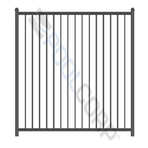 Digger Specialties 63723TBK 3220 Corner Post; 2 Inch x 6.5 ft x 0.06 Inch; Texture Black
