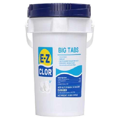EZ-CLOR 12000571 Big Tabs; 8 Lb. 3" Tabs Unwrapped; 4/Case