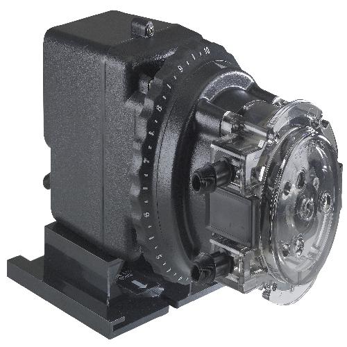 Stenner Pumps 45MJL5A1STAA Classic 45 45M5 Single Head Adjustable Chemical Injection Pump; 1/4 Inch; 2.5 - 50 gpd; Polycarbonate; 120 V-60 Hz; 0-25 psi