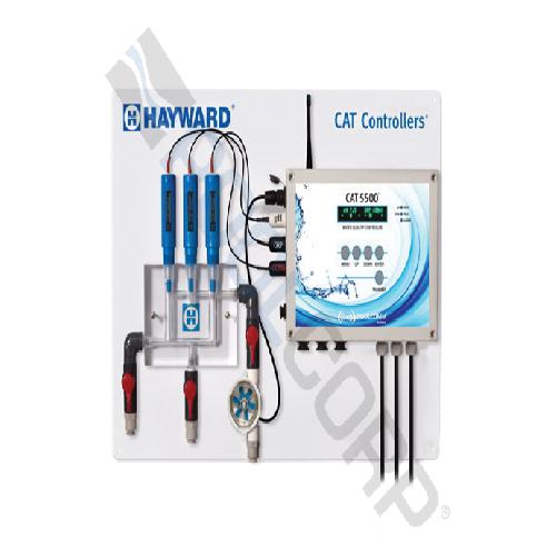 Hayward CATPP5500CELL Automated Chemical Control System with Cellular Transceiver; Machined Flow Cell and RFS; Glass Filled Polycarbonate; 1/Carton