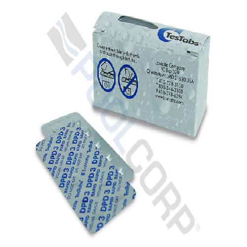 Lamotte 6905A-M Chlorine DPD #3 Tablet; 10/Sheet; 100 Sheets/Case