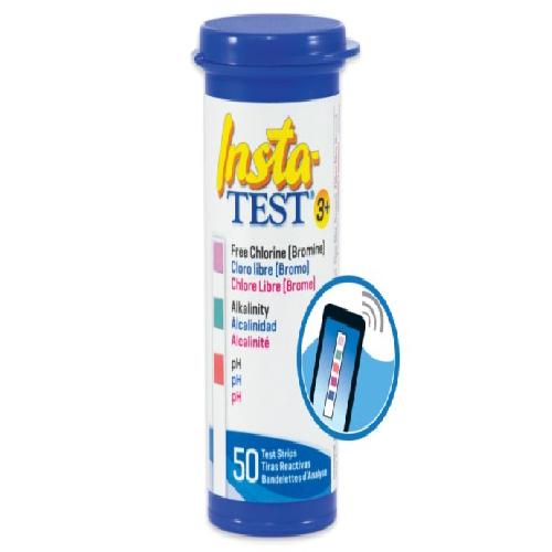 Lamotte 2976-12 Insta-Test(R) 3 Plus Test Strip; Free Chlorine/Bromine/Alkalinity/pH Testing; White; 50/Bottle; 12/Pack