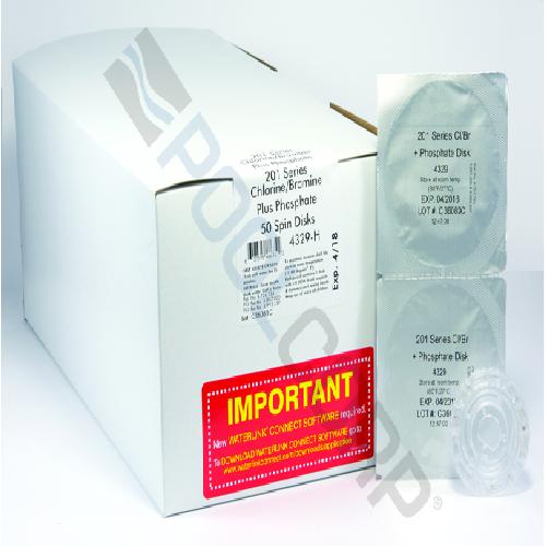 Lamotte 4329-H WaterLink Spin Disk; Chlorine/Bromine plus Phosphate Testing; 50/Pack