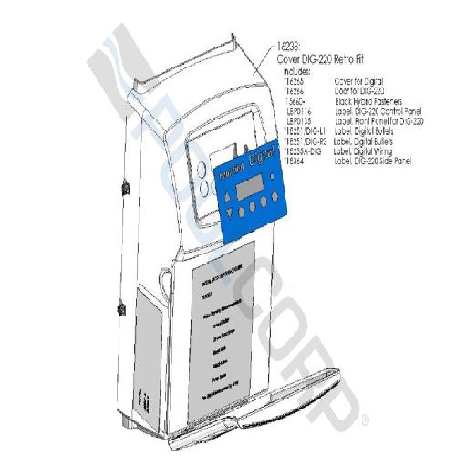 Aquacal Autopilot 16238 Retrofit Cover For DIG-220 Digital Power Supply