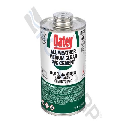 Oatey Supply Chain Services Inc; 31133; 32 Ounce PVC All Weather Clear Cement