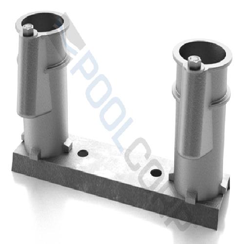 Permacast PC-4008-AC Channels with Hanover Socket; 8 Inch Center; Aluminum