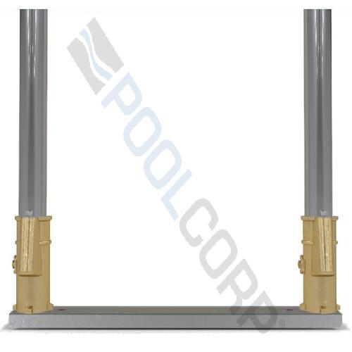 Permacast PC-4020-BC Channels with Hanover Socket; 20 Inch Center; Bronze