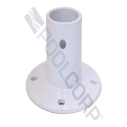 Permacast PF-3119 Slide Flange For 1.9 Inch OD Tubing Rails; Aluminum; Powder Coated White