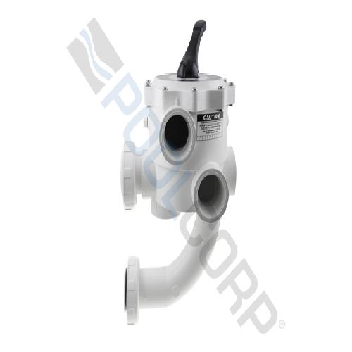 Praher SM2-PP3 ABS Pre-Plumbed Side Mount Multiport Valve For Triton(R) Sand Filter; 2 Inch FIP