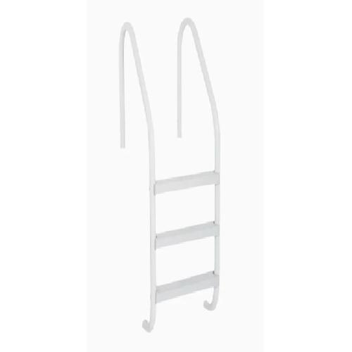 Saftron P-324-L3-W 3-Step Best Selling Ladder with High Impact Polymer Tread; 53 Inch Height x 24 Inch Width; White