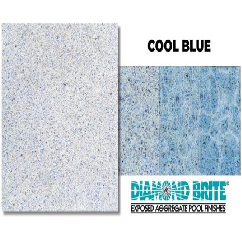 Southern Grouts & Mortars; PBC332 Diamond Brite(TM) Exposed Aggregate Pre-Blended Pool Finish; Cool Blue; 80 lb