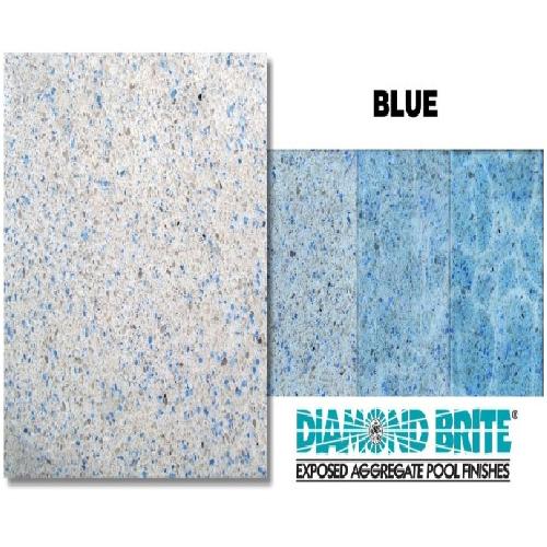 Southern Grouts & Mortars; PBC313 Diamond Brite(TM) Exposed Aggregate Pre-Blended Pool Finish; Blue; 80 lb