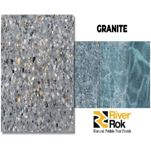 Southern Grouts & Mortars; PBC385 River Rok(TM) Nature's Collection Natural Pebble Pre-Blended Pool Finish; Granite; 80 lb