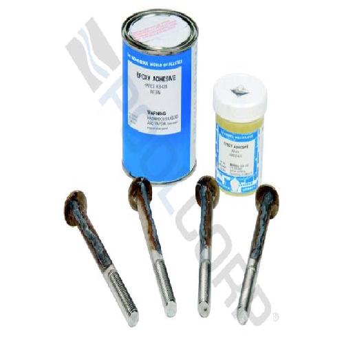 SR Smith 75-209-5876-SS Epoxy Kit with (3) 1/2 Inch Mounting Bolts For Flyte Deck II Diving Board Stands