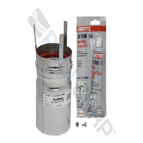 Pentair 77707-0086 Stainless Steel Horizontal/Vertical Positive Pressure Venting Appliance Adapter For Sta-Rite(R) Max-E-Therm Pool and Spa Heater