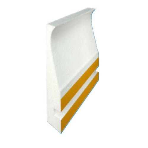 Stegmeier 9CF112 Capstone Form with Tie Wire & Plumb Strip; 8 ft; White; 14/Box