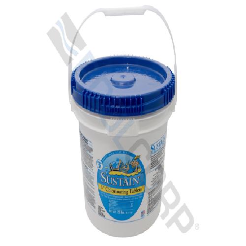 Axiall W8000040 Sustain(R) Calcium Hypochlorite Tablets - 3 Inch; 25 lb Pail