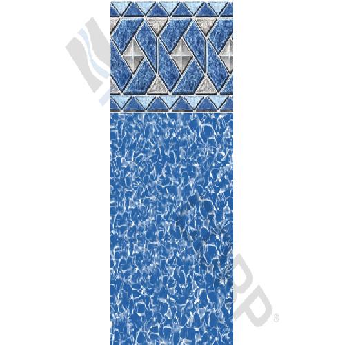 Swimline International; LI3352OTU25 52 Inch Wall Mystri Outlook Unibead Above Ground Liner; 25 mil Perma 25; 33 ft Round