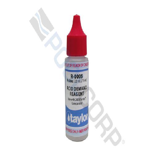 Taylor Technologies R-0005-A-24 Acid Demand Reagent; 3/4 oz