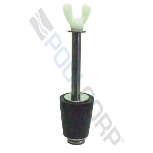 Technical Products #8X Expansion Winter Plug for 1-1/2" Pipe; #8; 1.54"; Stainless Steel Screw and Washer; Nylon Wingnuts; Blue