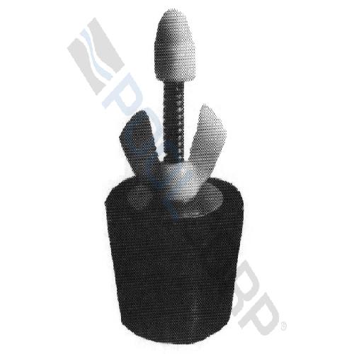 Technical Products #8BT Winter Test Plug with Blow Thru Valve for 1-1/2" Pipe; Nylon Wingnut