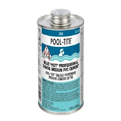 Oatey Supply Chain Services Inc; 2336S; United Elchem 32 Ounce Pool-Tite PVC Medium “Hot” Blue Cement