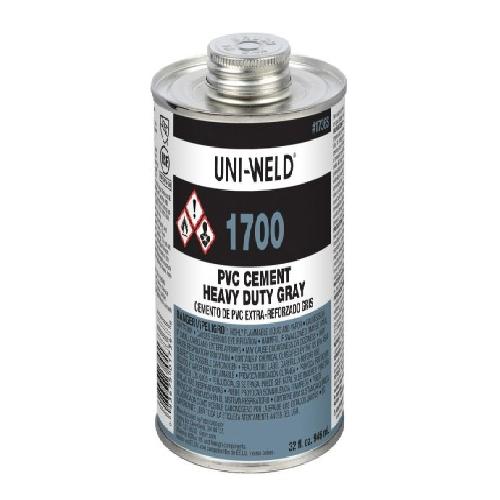Oatey Supply Chain Services Inc; 1736S; United Elchem 32 Ounce PVC Heavy Duty Gray Cement