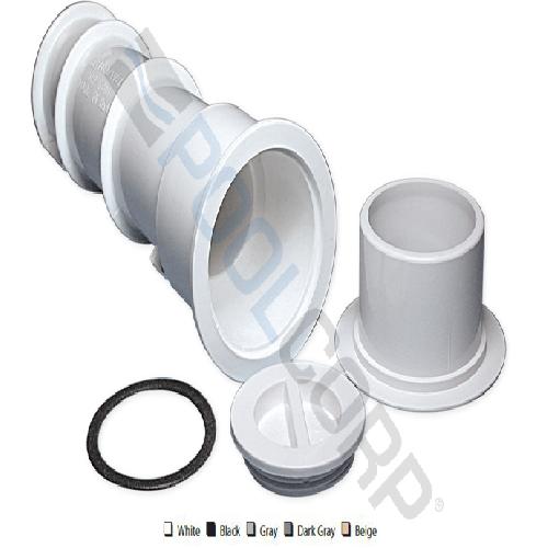 Waterway Plastics 540-6709-BEI Volleyball Pole Holder Assembly; 1-1/2 Inch Pipe; Beige